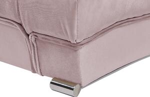 Sametová postel 160 x 200 cm růžová LILLE