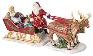 Villeroy & Boch Christmas Toys dekorace / svícen, Santovo spřežení, 36 cm 14-8327-6644