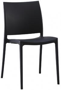 Plastová židle Meton - Černá
