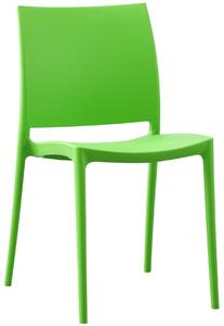 Plastová židle Meton - Zelená