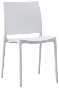 Plastová židle Meton - Bílá