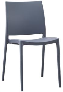 Plastová židle Meton - Šedá