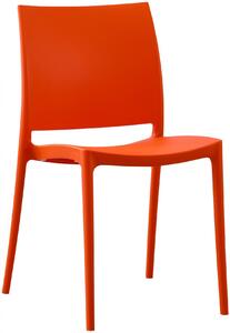 Plastová židle Meton - Oranžová