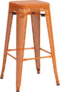 Kovová barová židle Fletcher - Oranžová