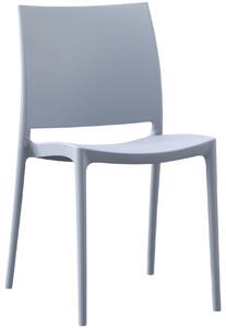 Plastová židle Meton - Světle šedá