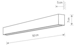Svítidlo Nowodvorski STRAIGHT WALL LED GRAPHITE M 7561