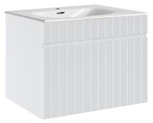 COMAD Závěsná skříňka s umyvadlem - ICONIC 82-60 white, šířka 60 cm, matná bílá