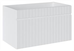 COMAD Závěsná skříňka pod umyvadlo - ICONIC 82-80 white, šířka 80 cm, matná bílá