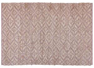 Bavlněný koberec 160 x 230 cm béžový/růžový GERZE