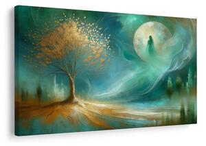 Obraz strom života v měsíčním svitu