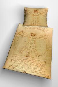 Povlečení od Leonardo da Vinci - Vitruviánský muž Vitruvian Man 140x200 cm