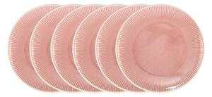 HANAMI Sada talířů 26 cm set 6 ks - sv. růžová