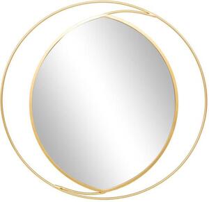 Oválné nástěnné zrcadlo se zlatým rámem Anna