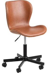 Kancelářská otočná židle z imitace kůže Batilda, výškově nastavitelná