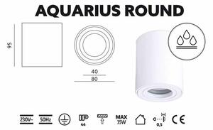 LED svítidlo AQUARIUS IP44 ROUND bílá