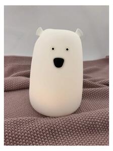 LED RGB Dětská dotyková lampička BEAR LED/0,8W/5V bílá + USB