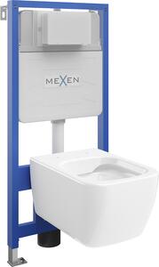 Mexen Fenix Slim, podomítkový modul a závěsné WC Stella, bílá, 6103368XX00