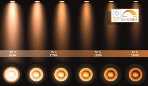 LUCIDE Stropní LED svítidlo Preston Gold 2x5W/2200K/3000K