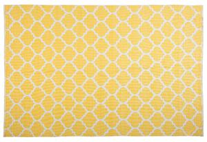 Kanárkově žlutý oboustranný koberec s geometrickým vzorem 140x200 cm AKSU