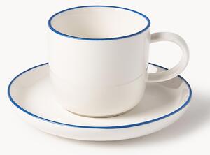 Porcelánové šálky s podšálky na espresso Facile, 2 ks