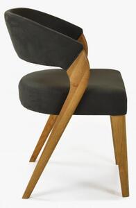 Designová luxusní židle - dub, Almondo