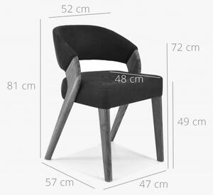 Designová luxusní židle - dub, Almondo