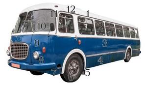 Nástěnné hodiny bus 30x60cm II - plexi
