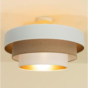 Přisazený lustr WENTA 1xE27/60W/230V pr. 50 cm béžová/juta