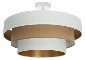 Přisazený lustr WENTA 1xE27/60W/230V pr. 50 cm bílá/hnědá