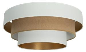 Stropní svítidlo WENTA 1xE27/60W/230V pr. 50 cm bílá/hnědá