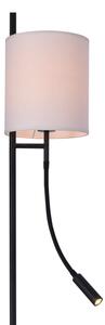 LED Stojací lampa TOKYO 1xE27/40W/230V + LED/3W černá/bílá