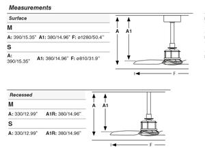 FARO 33424WT - Stropní ventilátor JUST FAN S pr. 81 cm černá Wi-Fi Tuya + DO