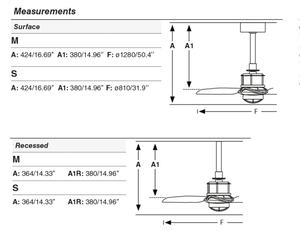 FARO 33424WT1N - LED Stm. ventilátor JUST FAN S 16W/230V pr. 81 cm černá WT + DO