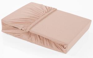 Barevné napínací prostěradlo Klinmam Home Elastan, barva růžová