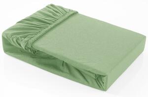 Barevné napínací prostěradlo Klinmam Home Elastan, barva zelená