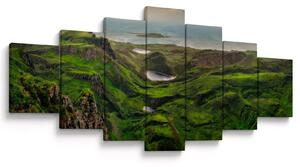 Obraz - Quiraing, Skotsko (210x100 cm)