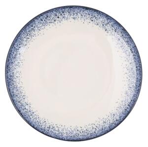 Jídelní sada 18 ks bílá/modrá/porcelán