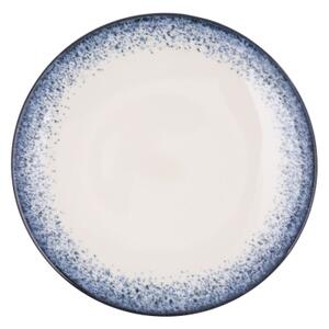 Jídelní sada 18 ks bílá/modrá/porcelán