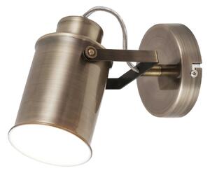 Rabalux 5981 PETER - Retro nástěnná lampa, antický bronz, 1 x E27 (Nástěnné svítidlo bez vypínače ve vintage stylu)