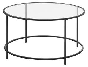 VASAGLE Konferenční stolek - černá - 84x45,5 cm