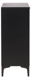 Skříňka Piring, černá, 110x100