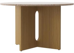 Kulatý jídelní stůl s deskou stolu z pískovce Androgyne, Ø 120 cm