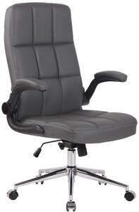 Kancelářská židle Colne - umělá kůže | šedá