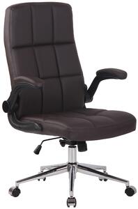 Kancelářská židle Colne - umělá kůže | tmavě hnědá