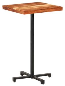 Barový stůl čtvercový 60 x 60 x 110 cm masivní akáciové dřevo
