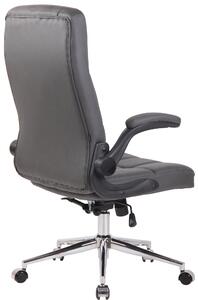 Kancelářská židle Colne - umělá kůže | šedá