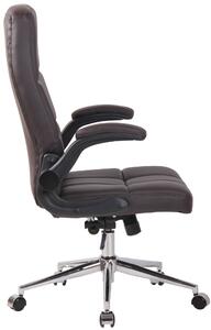 Kancelářská židle Colne - umělá kůže | tmavě hnědá
