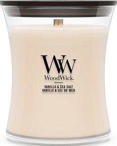 WoodWick Vanilla & Sea Salt svíčka střední