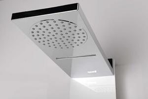 Polysan, SOUL 200 sprchový panel s termostatem. baterií 210x1500mm, bílá, 78761