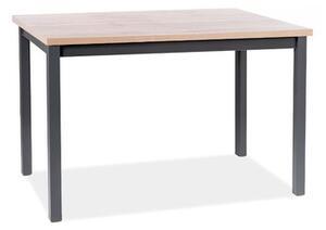 Jídelní stůl ADAM 120x68 - dub wotan / černá